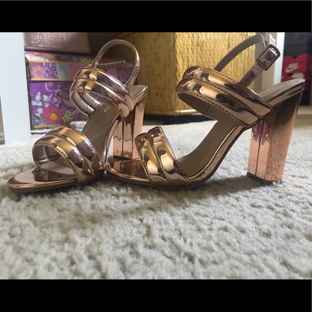 Rose gold heels